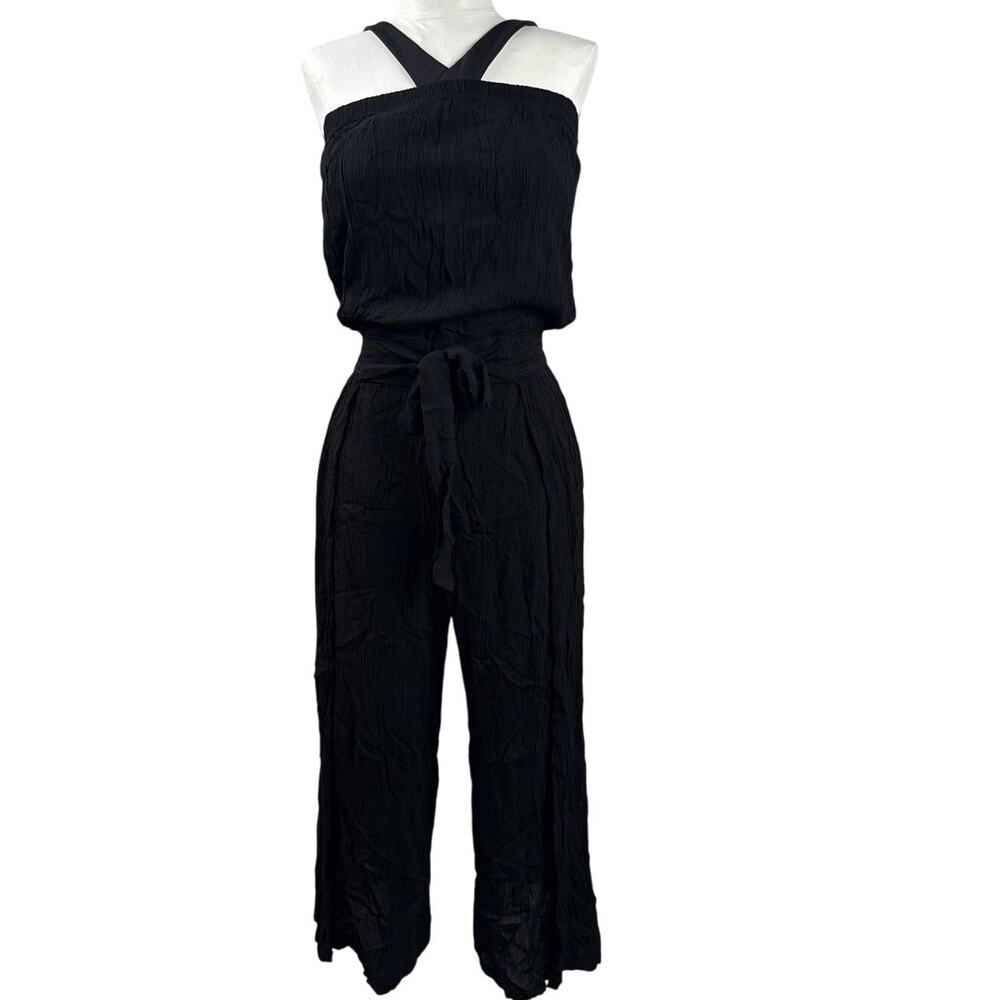 Becca by Rebecca Virtue Jumpsuit Ponza Size M Strapless Tube top Cover up Black